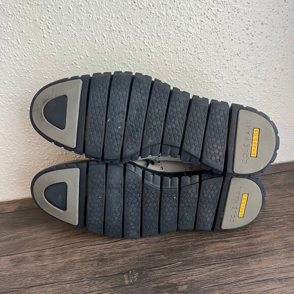 Cole Haan Zerogrand Wingtip Oxfords Harbor Mist Grey Leather Mens 10.5 W C20754 - Picture 7 of 9